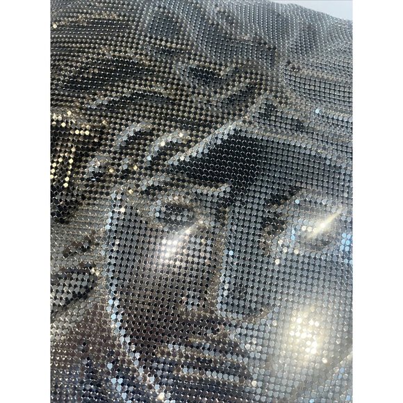 Versace Sequin Medusa Metal Mesh Accent Pillow Cushion Rtl $1990 - Picture 6 of 9